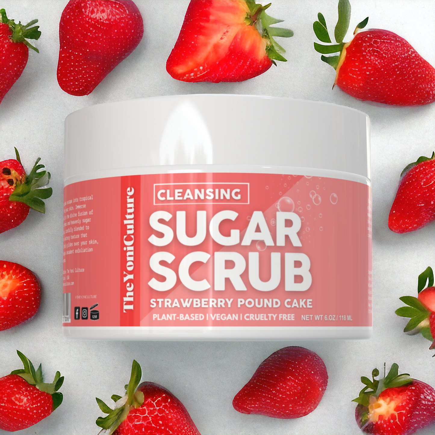 Strawberry PoundCake Exfoliating Foaming Body Scrub