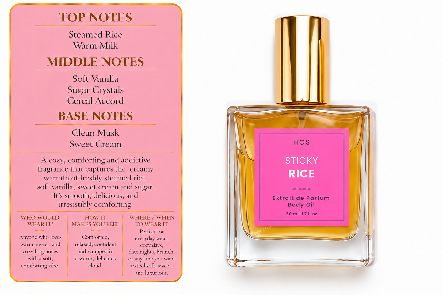Sticky rice Extrait De Parfum Perfume