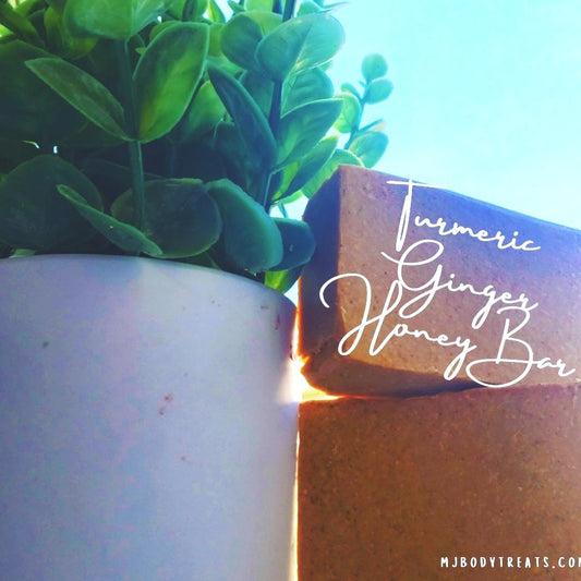 Natural Handmade Turmeric Ginger Honey Bar Soap