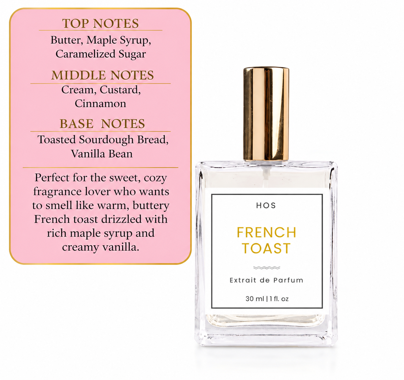 French Toast EDP 1oz/30ml extrait de parfum perfume