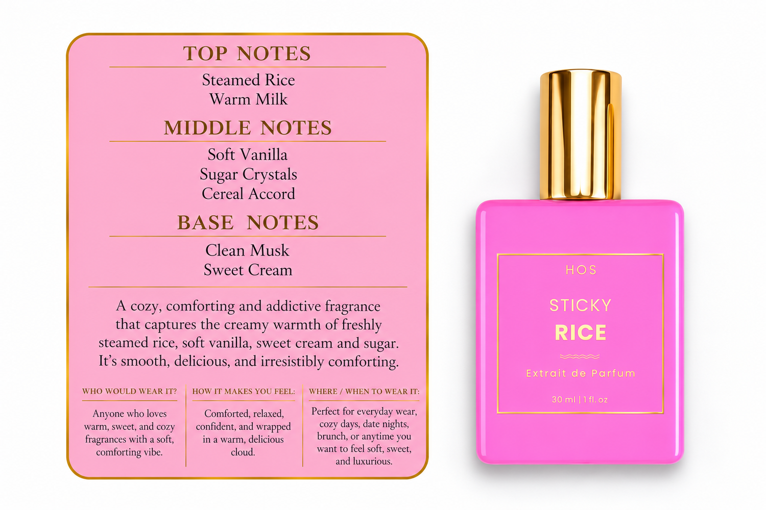 Sticky rice Extrait De Parfum Perfume