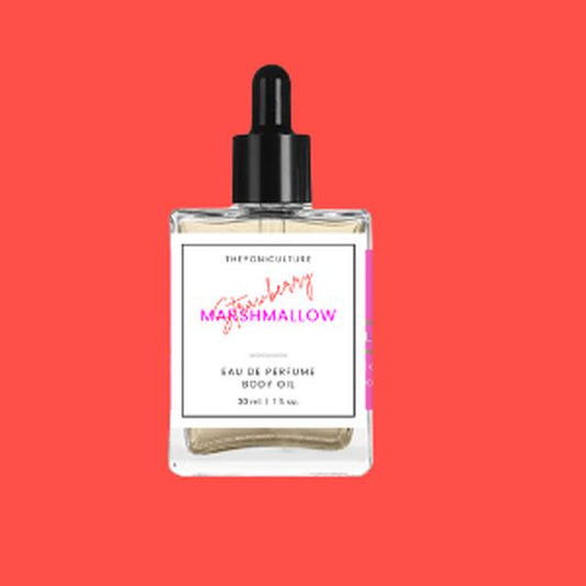 Strawberry Marshmallow Fluff Cloudy  - Perfumed Body Oil 1.7 oz/50ML Made with Jojoba Oils